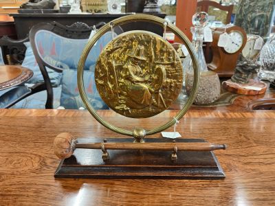 Brass table gong