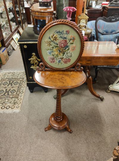 Victorian walnut display table