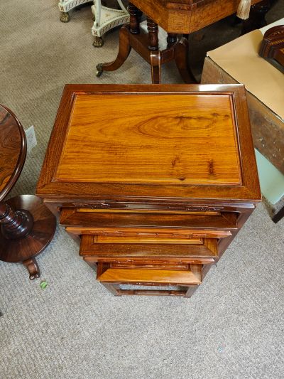 Chinese hardwood nest of tables