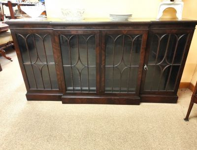 Mahogany floor bookcase