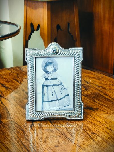 Silver photo frame
