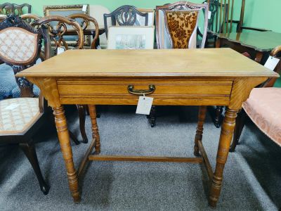 Victorian oak side table
