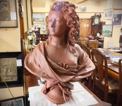 French terracotta head / bust