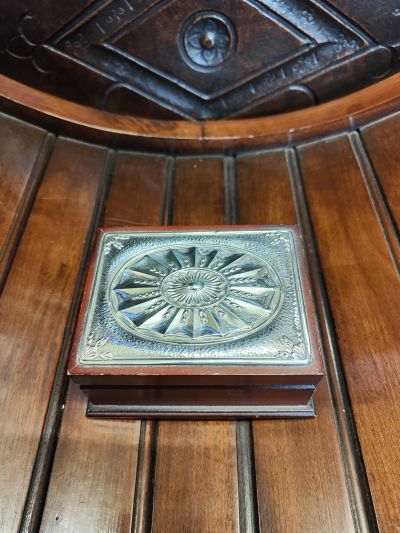 Silver topped box