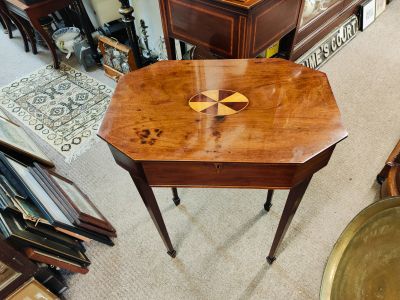 Victorian mahogany work table