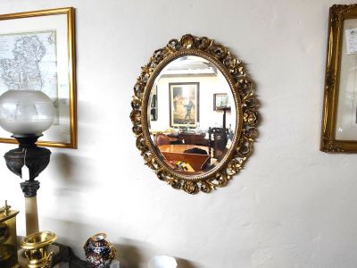 Giltwood framed mirror