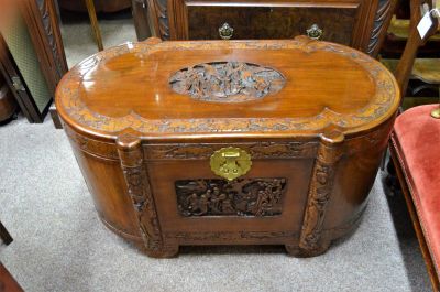 Chinese camphour wood trunk