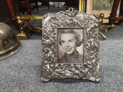 Silver photo frame 