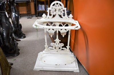 Victorian cast iron stick stand