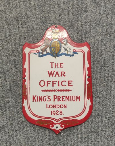 Enamel sign, london 1928