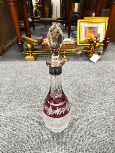 Bohemian glass de-canter