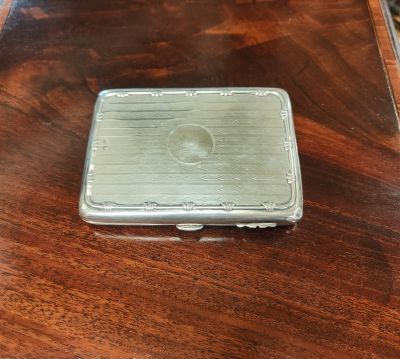 Silver card holder case