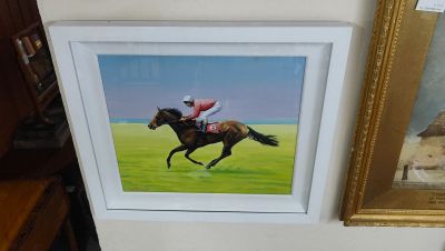 Framed oil painting by irish artist Leo Casement