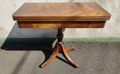 Georgian style mahogany card table