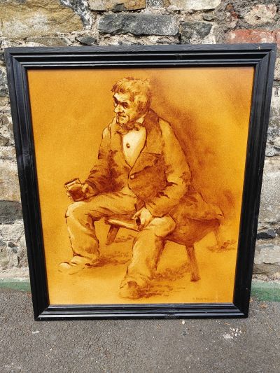 Large framed oil by local artist bobby anderson