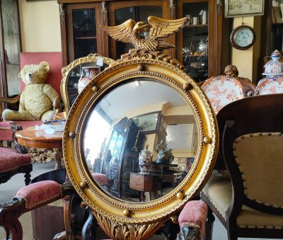 Gilt convex mirror