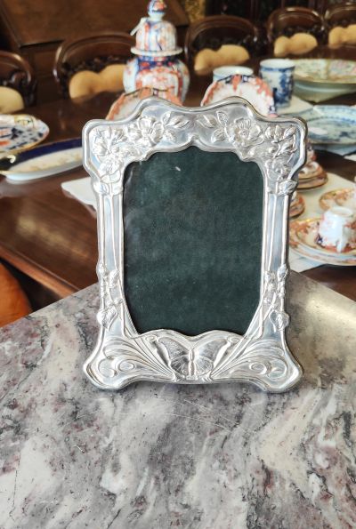 Silver photo frame 