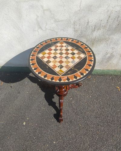 Victorian marble top games table