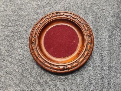 Oak church collection plate