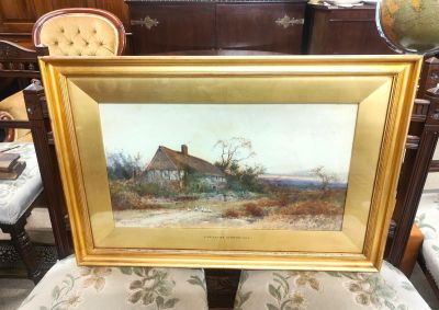 Gilt framed watercolour , signed H.Stannard R.B.A