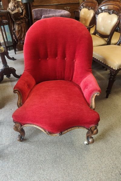Victorian mahogany armchair 