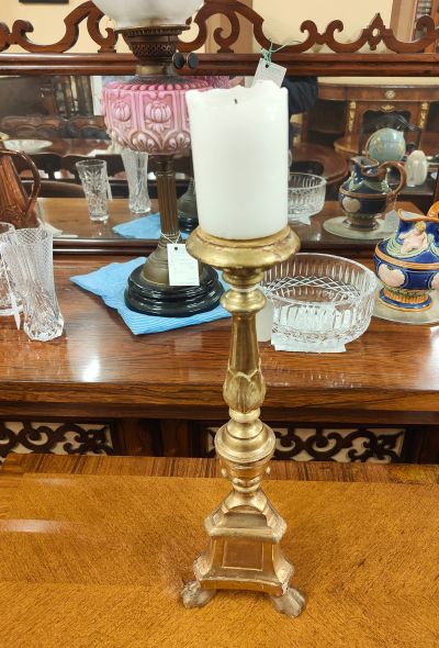 19th century giltwood candlestick