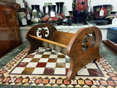 Oak book stand 