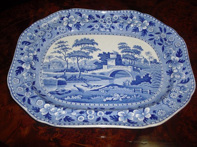 A 19th century Spode platter.
