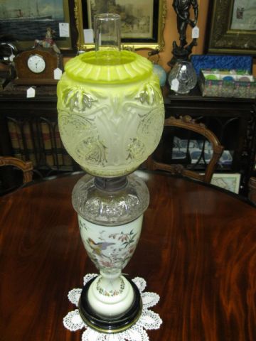 Victorian oil lamp