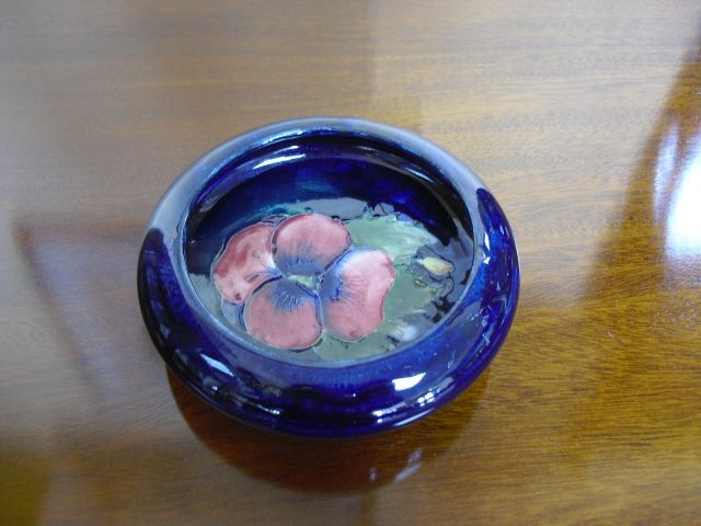 A Moorcroft dish.
