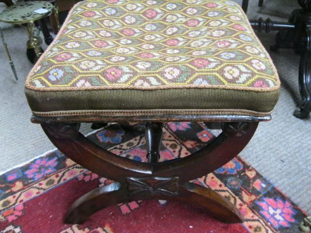 19th Century Mahogany Stool