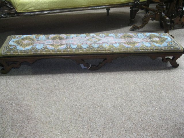 Victorian fender stool