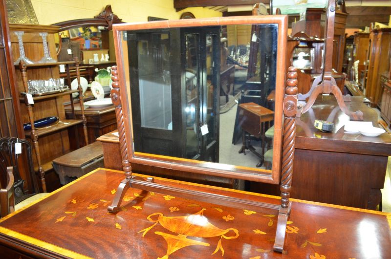 Mahogany dressing table mirror 