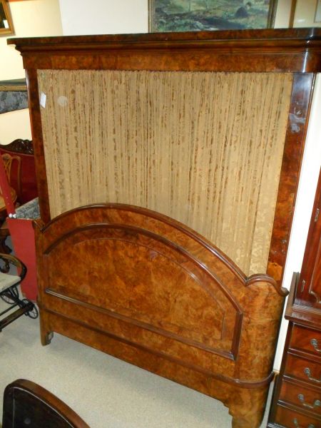 Victorian walnut bed