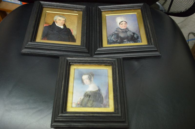 Three 19th century miniatures