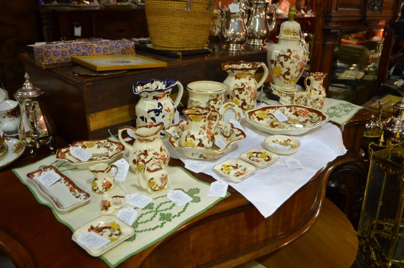 Large selection of masons ware