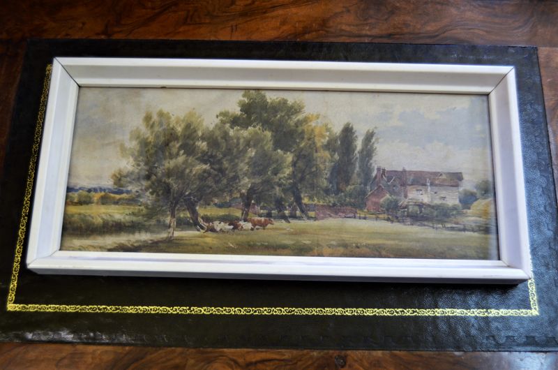 Framed watercolour