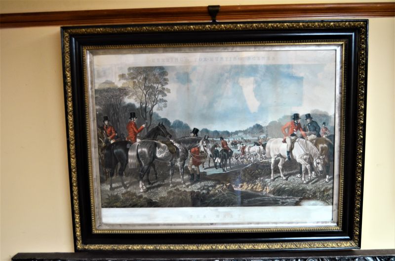 19th century hunting engraving
