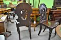 Pair Victorian hall chairs Thumbnail 2