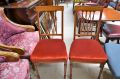 Set of four satinwood chairs Thumbnail 2