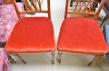 Set of four satinwood chairs Thumbnail 3