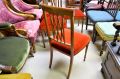 Set of four satinwood chairs Thumbnail 4