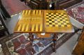 Victorian burr-walnut sewing / games table Thumbnail 3