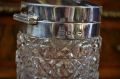 Gut glass & silver topped jar Thumbnail 4
