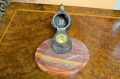 Spelter ink well on marble Thumbnail 4