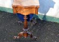 Victorian burr walnut games/ sewing table Thumbnail 3