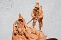19th century black forest wood carving in glass dome Thumbnail 2