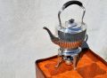 EPNS tea kettle on stand Thumbnail 2