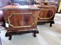 Pair mahogany gilt pedestals Thumbnail 1