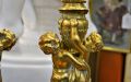 Pair of brass candlesticks Thumbnail 2